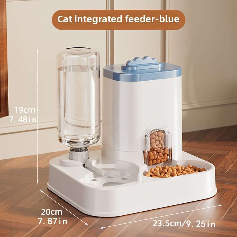 Dispensador automático de agua y comida para mascotas – diseño moderno sin batería