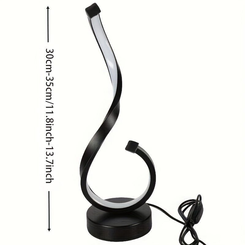 Lámpara de mesa decorativa de hierro – luz regulable USB para escritorio y dormitorio