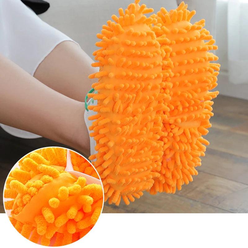 Pantuflas limpiadoras atrapapolvo – cubrezapatos tipo mopa para limpieza rápida en seco