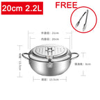 Freidora tempura de estilo japonés, freidora pequeña para el hogar, olla ahorradora de aceite, mini olla pequeña especial de aceite para freír con control de temperatura