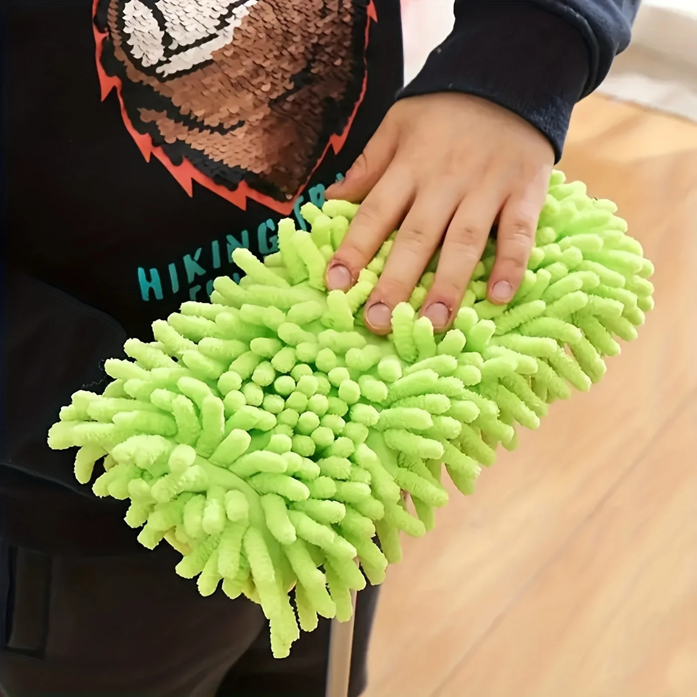 Mini fregona portátil con diseño de dibujos animados – limpieza en seco y húmedo para suelos y rincones