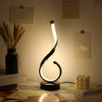 Lámpara de mesa decorativa de hierro – luz regulable USB para escritorio y dormitorio